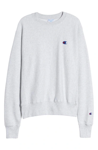 Shop Champion Reverse Weave® Boyfriend Sweatshirt In Silver Grey