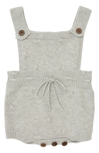 Shop Ashmi And Co Emma Knit Cotton Romper In Gray