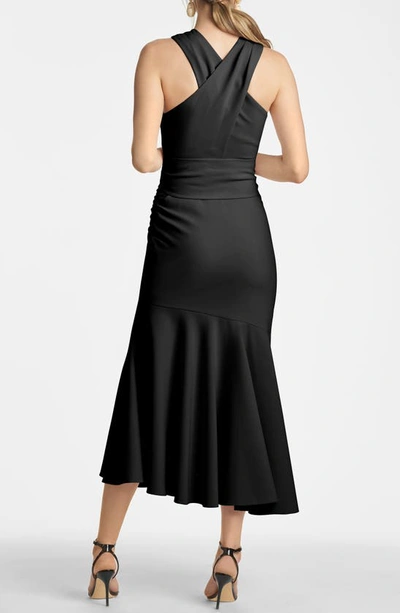 Shop Sachin & Babi Naomi Cross Neck Dress In Black