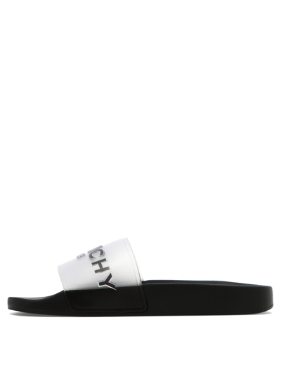 Shop Givenchy "slide" Sandals In Black  