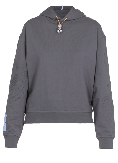 Shop Mcq By Alexander Mcqueen Breathe: Regular Hoodie In Storm Cloud