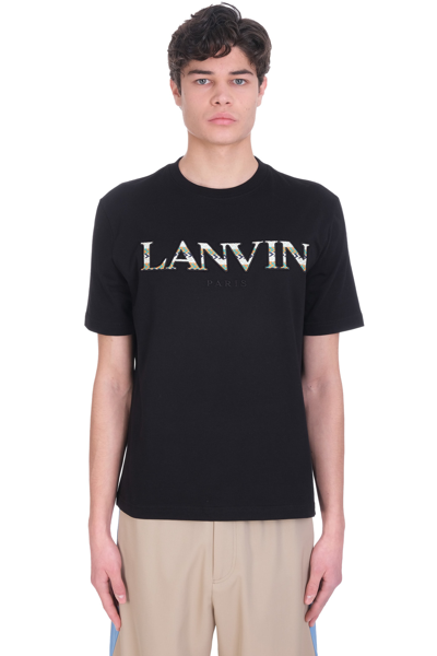 Shop Lanvin Curb T-shirt In Black Cotton