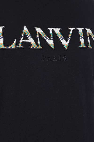 Shop Lanvin Curb T-shirt In Black Cotton