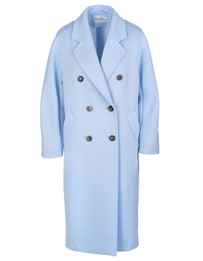 Shop Max Mara Azure Madame2 Coat In Azzurro