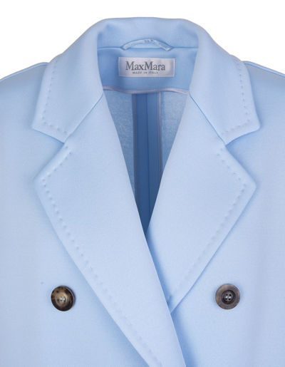 Shop Max Mara Azure Madame2 Coat In Azzurro