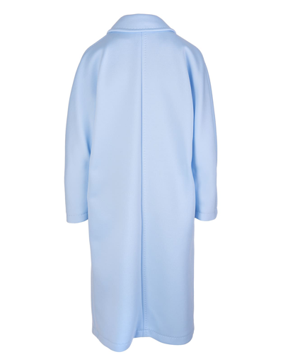 Shop Max Mara Azure Madame2 Coat In Azzurro