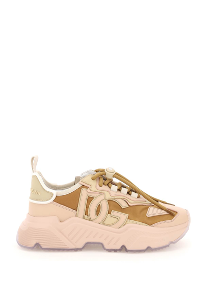 Shop Dolce & Gabbana Daymaster Sneakers In Multicolor (pink)