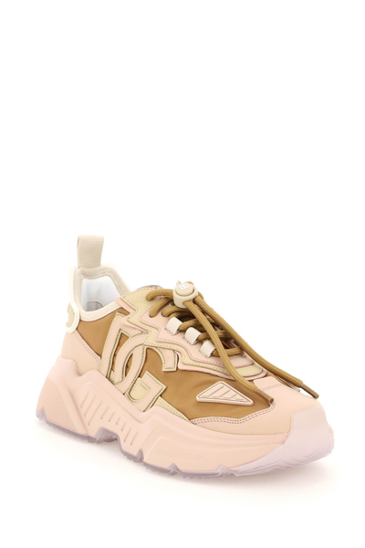 Shop Dolce & Gabbana Daymaster Sneakers In Multicolor (pink)