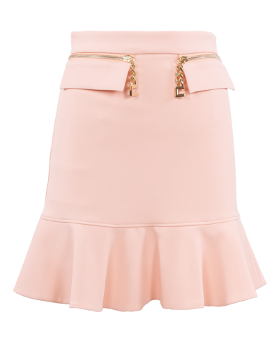 Shop Elisabetta Franchi Miniskirt In Rosa