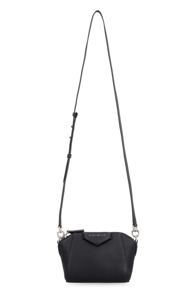Shop Givenchy Antigona Leather Mini-bag In Black