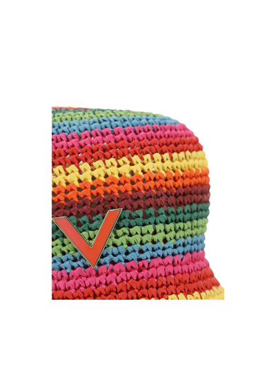 Shop Valentino Bucket Hat In Multicolor