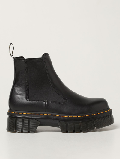 Shop Dr. Martens' Audrick Combat Boots In Black Leather