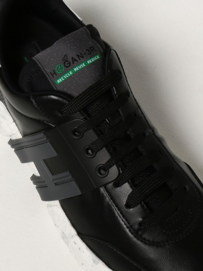 Shop Hogan Sneakers -3r Recycle-reuse-reduce Sneakers In Black