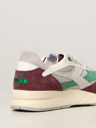 Shop Diadora Sneakers Eclipse  Heritage Sneakers In Suede In White