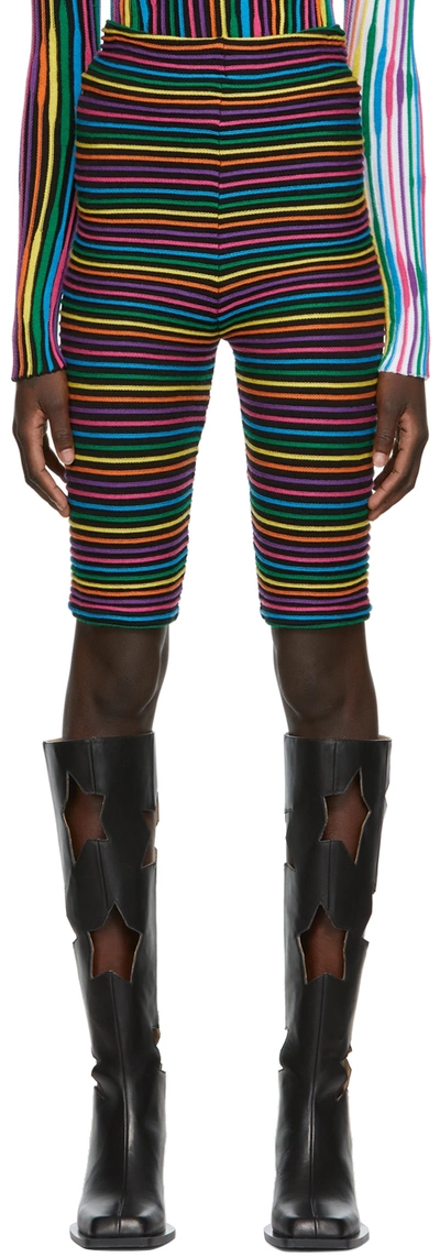 Andrej Gronau Ssense Exclusive Multicolor Stripe Bike Shorts In Multi
