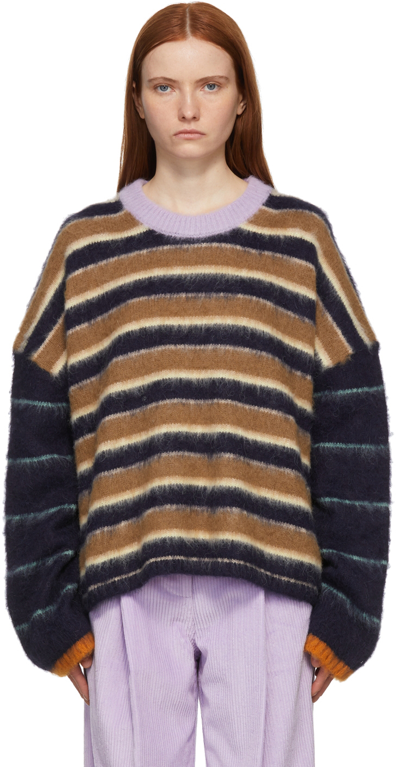 Shop Stine Goya Multicolor Striped Lucs Sweater In 1712