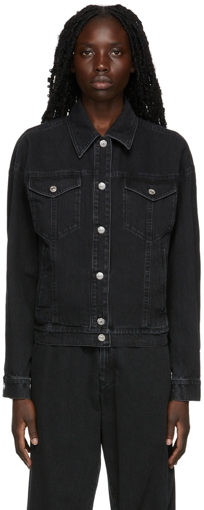 Shop Kwaidan Editions Ssense Exclusive Black Tailored Denim Jacket