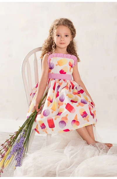 Joe-ella Ice Cream Print Dress In Pink