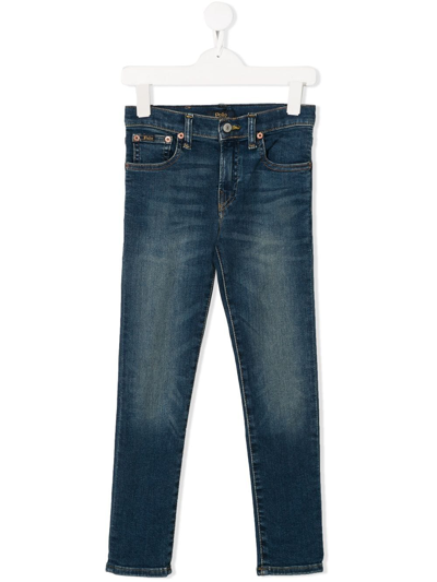 Shop Ralph Lauren Stonewashed Jeans In Blue