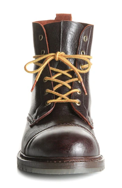 Shop Allen Edmonds Normandy Cap Toe Boot In Brown/brown