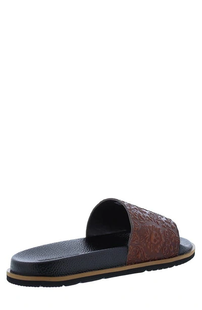 Shop Robert Graham Understory Leather Slide Sandal In Cognac