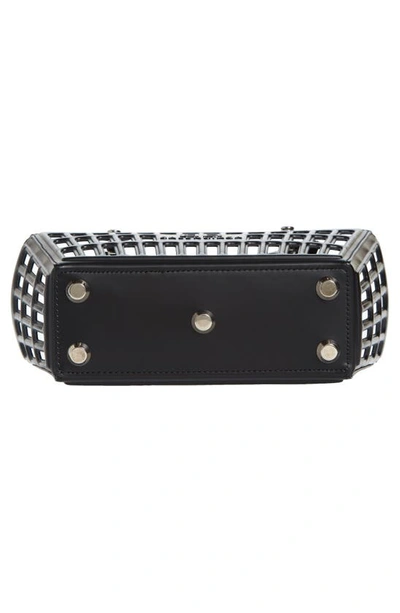 Shop Balenciaga Small Mag Basket Calfskin Leather Tote In Black