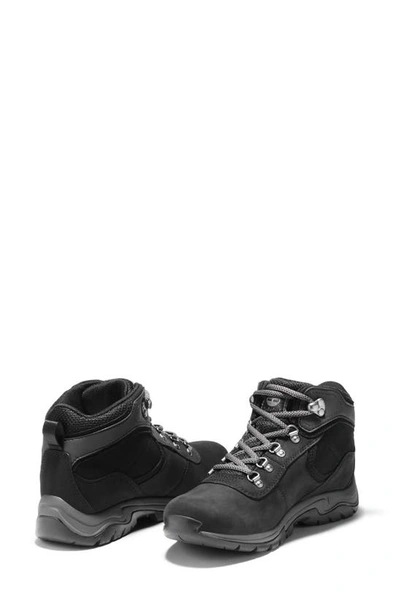 Shop Timberland Mt. Maddsen Waterproof Hiking Boot In Black Full Grain Leather