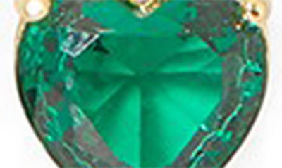 Kate Spade My Love May Heart Pendant Necklace In Emerald
