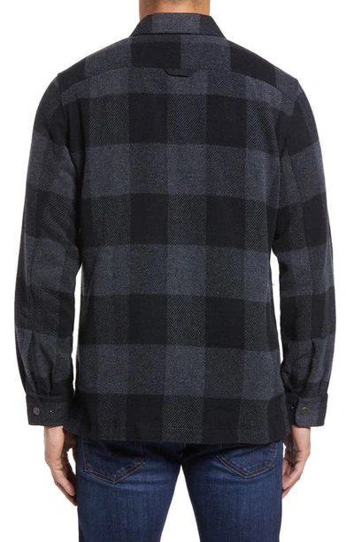 Shop Fjall Raven Canada Buffalo Check Button-up Shirt In Black