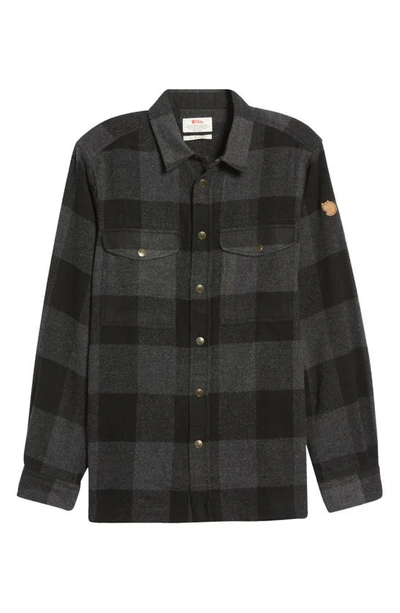 Shop Fjall Raven Canada Buffalo Check Button-up Shirt In Black