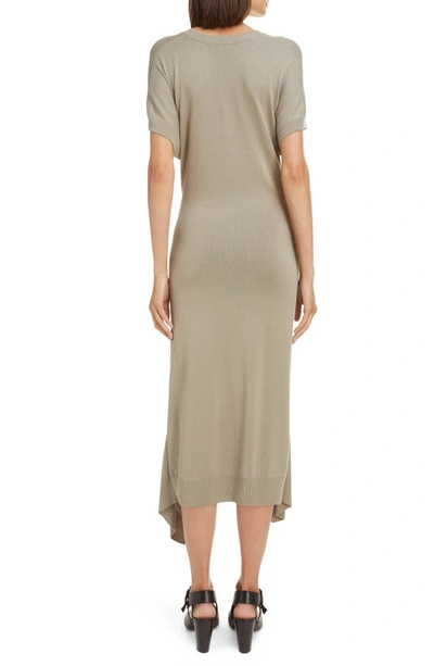 Lemaire Double Layer Midi Sweater Dress In Nude & Neutrals