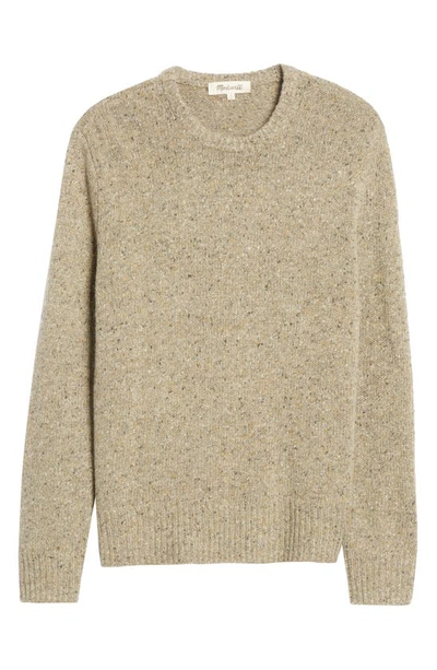 Shop Madewell Crewneck Sweater In Stone Donegal