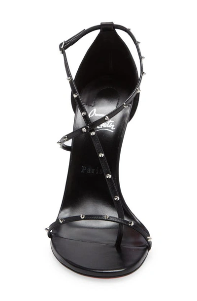 Shop Christian Louboutin Riojana Spikes Sandal In Black
