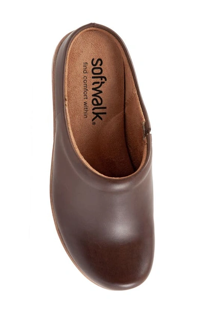 Softwalk Madison Clog In Dark Brown