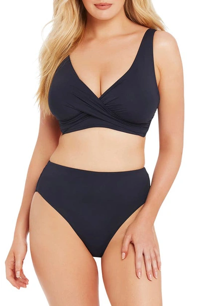 Sea Level Retro High Waist Bikini Bottoms In Night Sky