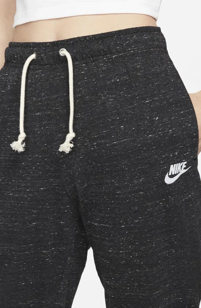 Nike Women's Gym Vintage Cropped Sweatpants In Black/sail | ModeSens