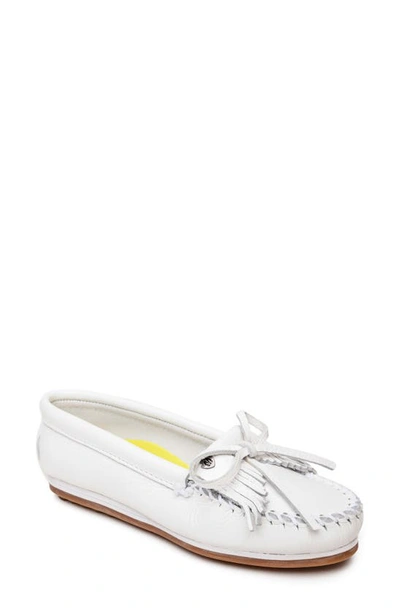 Shop Minnetonka Kilty Plus Driving Moccasin In White