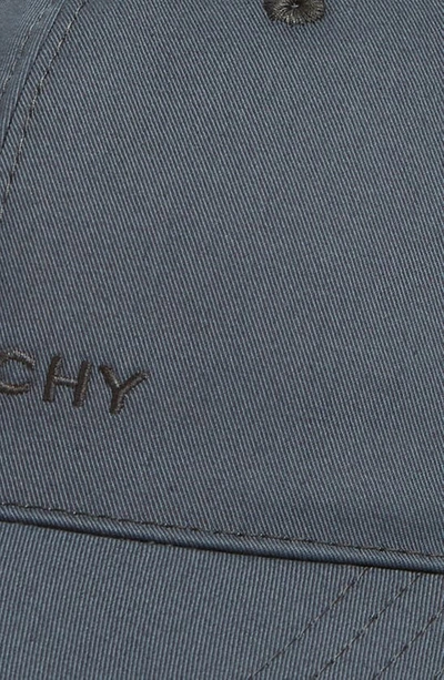 Shop Givenchy Embroidered Logo Baseball Cap In 401-dark Blue