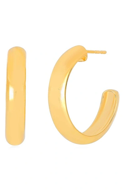 Shop Ef Collection Jumbo Bubble Hoop Earrings In 14k Yellow Gold