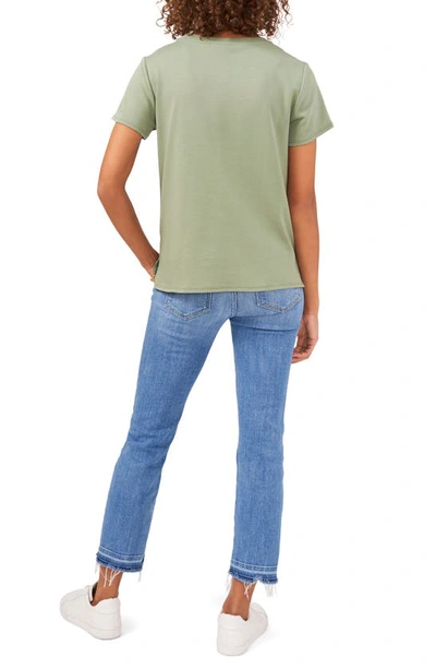 Shop Vince Camuto Short Sleeve T-shirt In Green