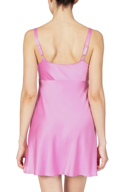 Shop Rya Collection Heavenly Satin Chemise In Orchid