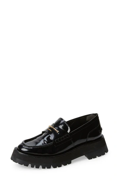 Shop Alexander Wang Carter Lug Sole Loafer In Black