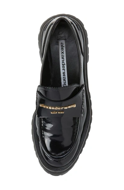 Shop Alexander Wang Carter Lug Sole Loafer In Black