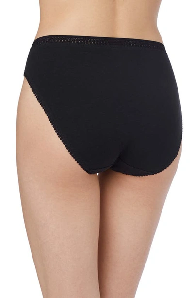 On Gossamer Cabana Cotton Hi Cut Brief In Black