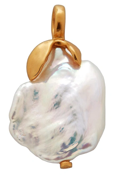 Monica Vinader Keshi Pearl Necklace Enhancer In Gp