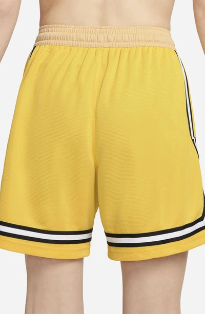Shop Nike Dri-fit Fly Crossover Basketball Shorts In Vivid Sulfur/ White