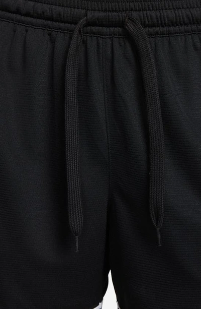 Shop Nike Dri-fit Fly Crossover Basketball Shorts In Black/ White