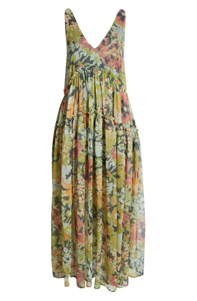Shop Free People Julianna Floral Maxi Dress In Misty Combo