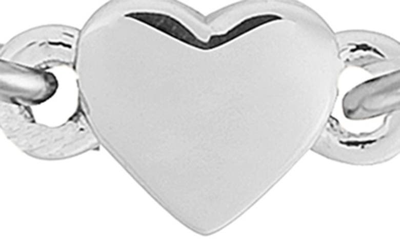 Shop Ted Baker Harsaa Tiny Heart Bracelet In Silver Tone