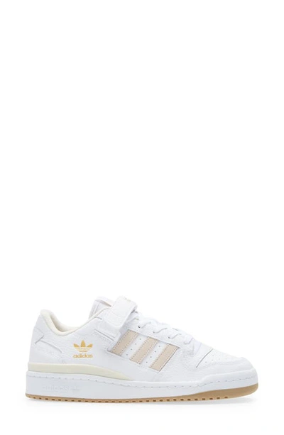 Shop Adidas Originals Forum Low Sneaker In White/ Beige